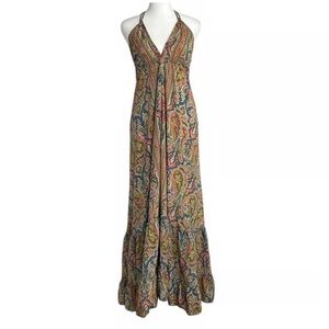 Bohemian Paisley Maxi Dress